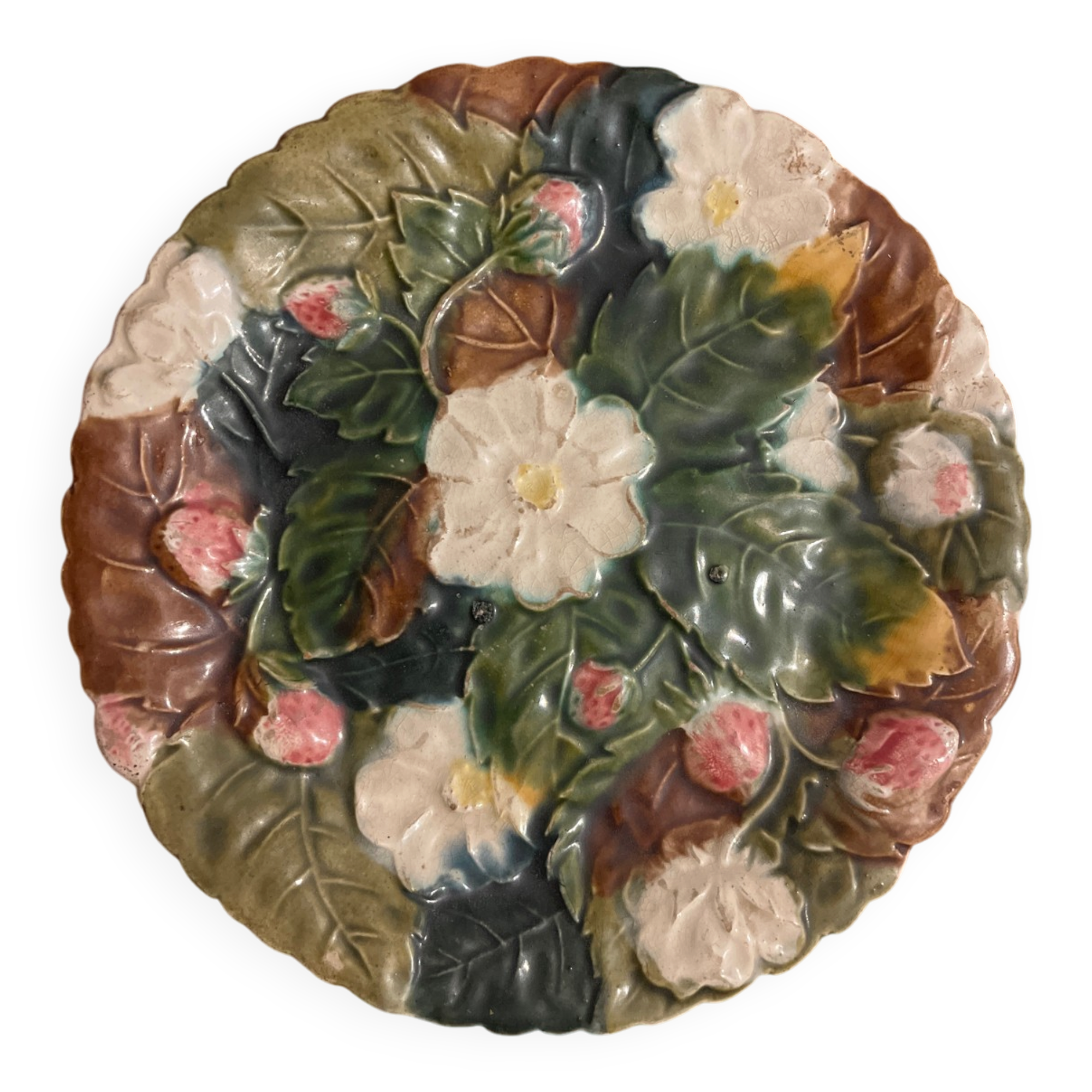 Strawberry barbotine plate