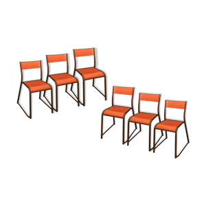 Ensemble six chaises