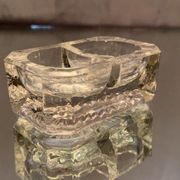 Double crystal salt dish