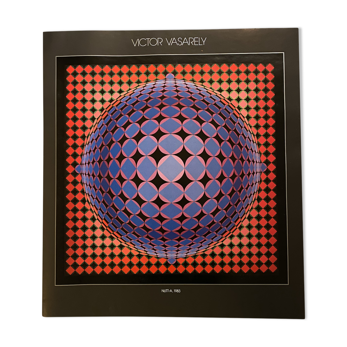 Poster victor vasarely - nutt-a, 1983
