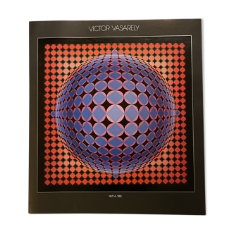 Affiche victor vasarely - nutt-a, 1983