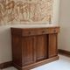 Walnut sideboard, 3 drawers and 3 doors, 1930s.
