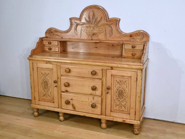 Buffet Enfilade en Pin, Pays de Galles - 1920