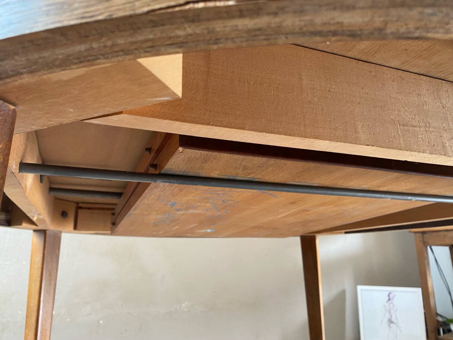 Vintage rosewood round table