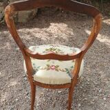Chaise ancienne tapissée