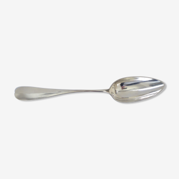 Silver metal serving spoon