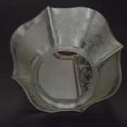 French Art Deco lampshade with floral decoration