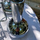 6-lamp vintage 70'S chrome pendant light