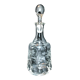 Carafe Art Nouveau en verre soufflé gravé à l'acide - décor de chardons ondulants 1900