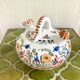 Gargoulette jug ceramic flower spade