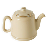 Ceramic teapot, Butter yellow and Gold, 1950