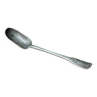 Pewter stew spoon, 18th century