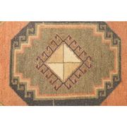 Couloir vintage turc Oushak fait main en laine et coton orange 101x295
