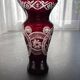 Ruby crystal vase