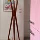 Designer teak coat rack