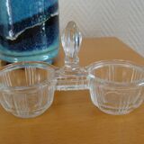 50s glass salt cellars