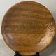Six flat fish plates in Chantilly wood-effect ceramic