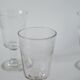 Set of 6 mismatched 19th century wine glasses