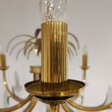 Brass pineapple chandelier, 1970s