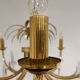 Brass pineapple chandelier, 1970s