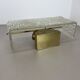Large 35cm cubic Hollywood Regency Ice Glass Wall Light by J.T. Kalmar 1950