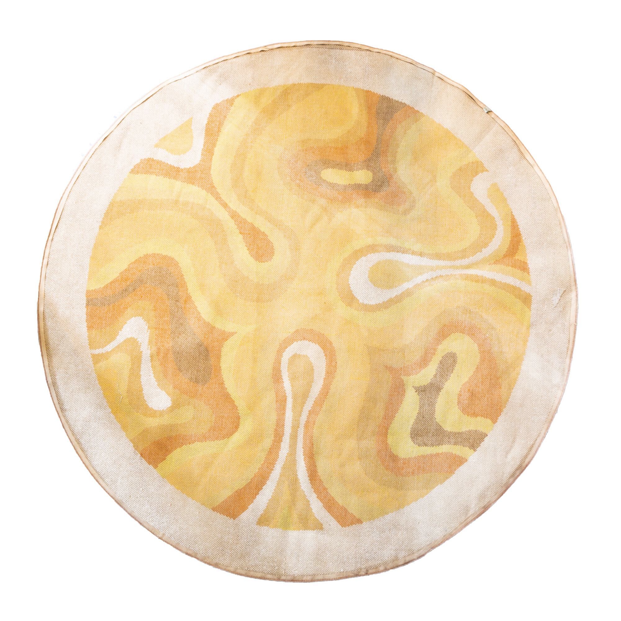 Yellow "Amoebe" Carpet from Desso, 1970