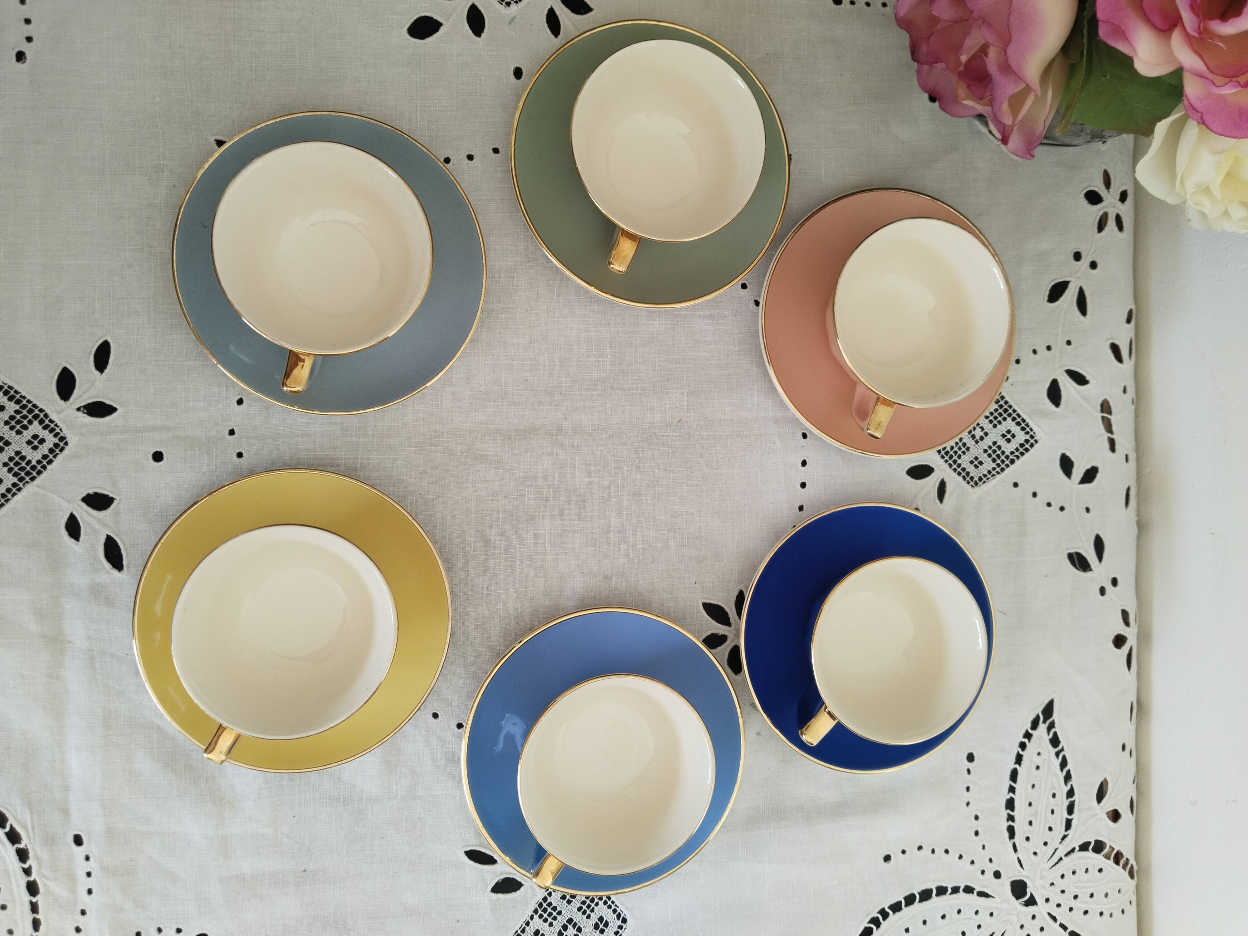 Old Villeroy and Boch coffee service, vintage French