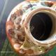 Large Mid-Century Bottle Vase in Flamed Stoneware from Saint-Amand - Signed BADY