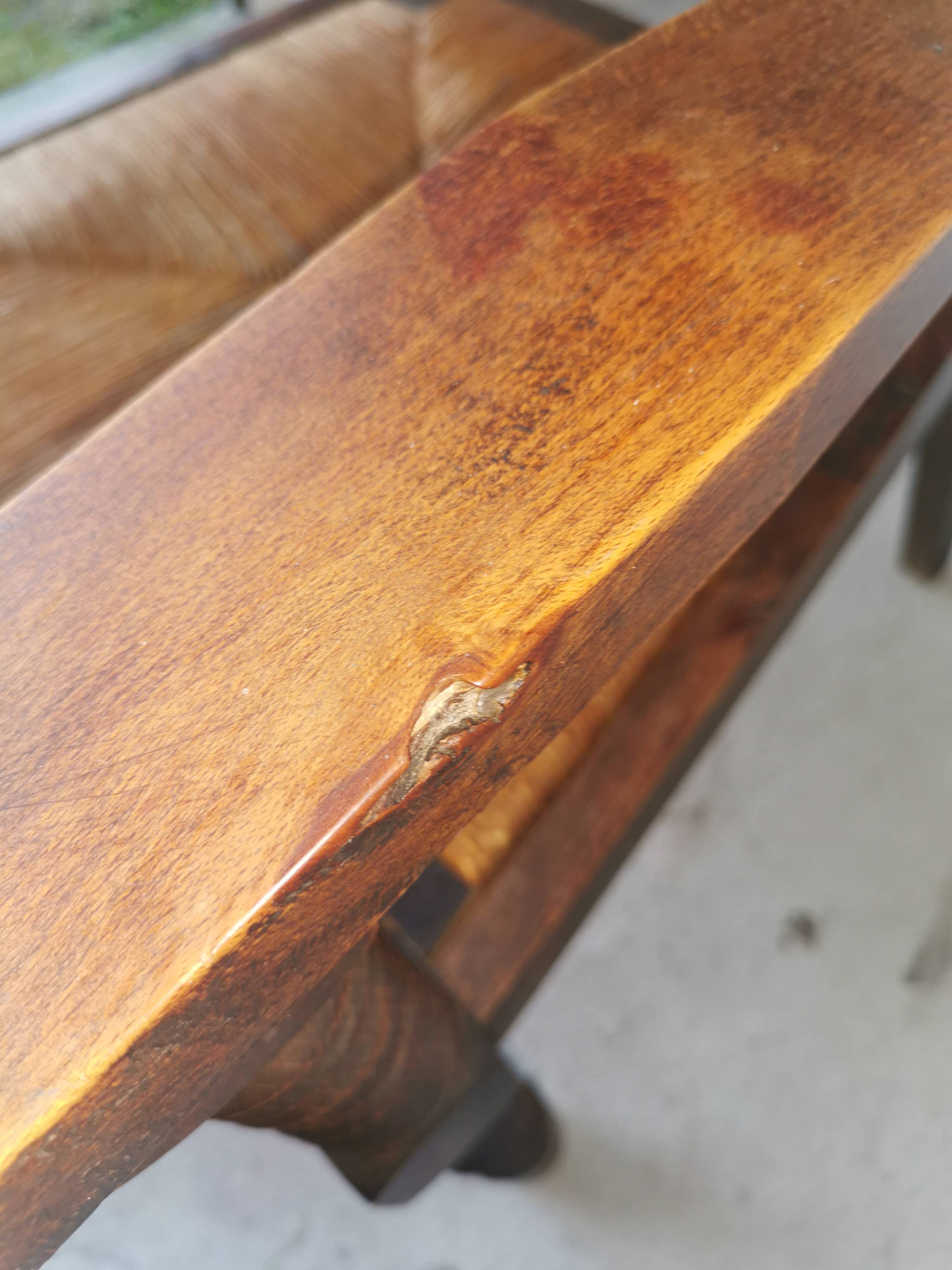 Vintage brutalist armchair