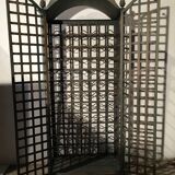 Wrought iron wine cabinet