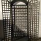 Wrought iron wine cabinet