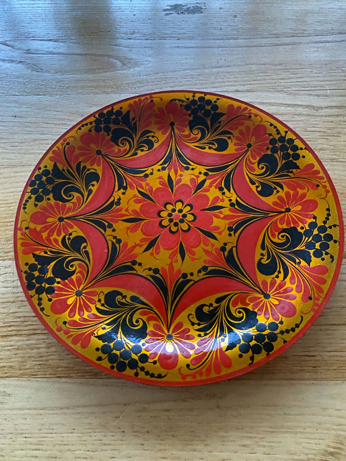 New hand painted Khokloma tray