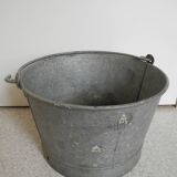 Old zinc basin washing machine bucket industrial decoration old french bucket zinc basin