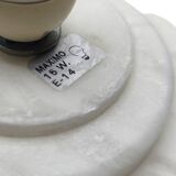 Vintage 1990 Alabaster Egg-Shaped Lamp - Soft Ambient Glow