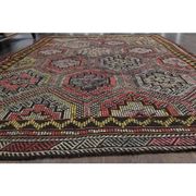 Vintage Turkish Oushak Handmade Wool Cotton Red Area Rug 170x272