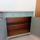 GREEN BRONZE AND WOOD BUFFET WITH MARQUETRY