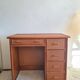 Vintage rattan desk from the 1970s.