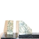 Art deco marble bookends