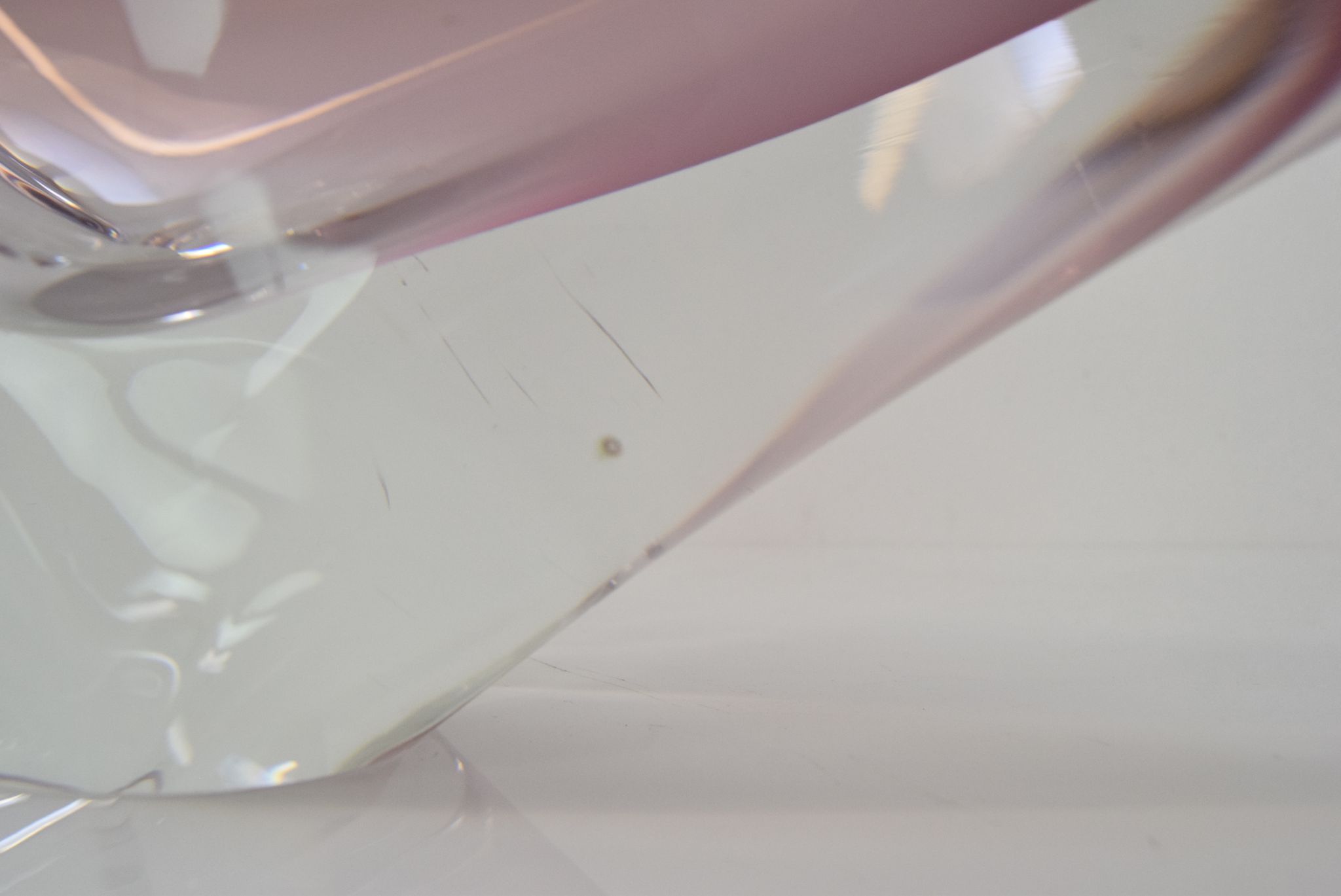 Mid-century Glass Bowl,designed Josef Hospodka for Chribska,1960's.