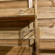 Metal wall shelves
