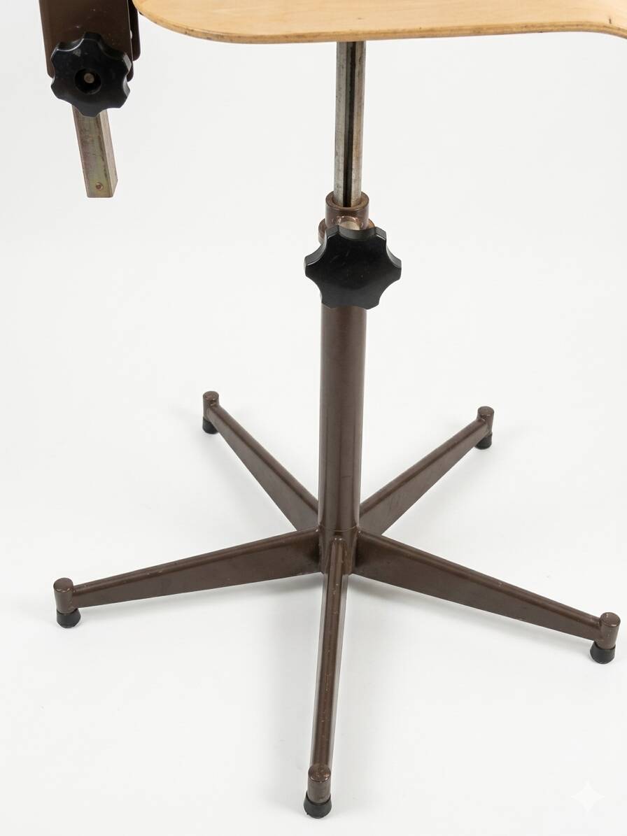 Authentic vintage industrial workshop chair from the 1960s.