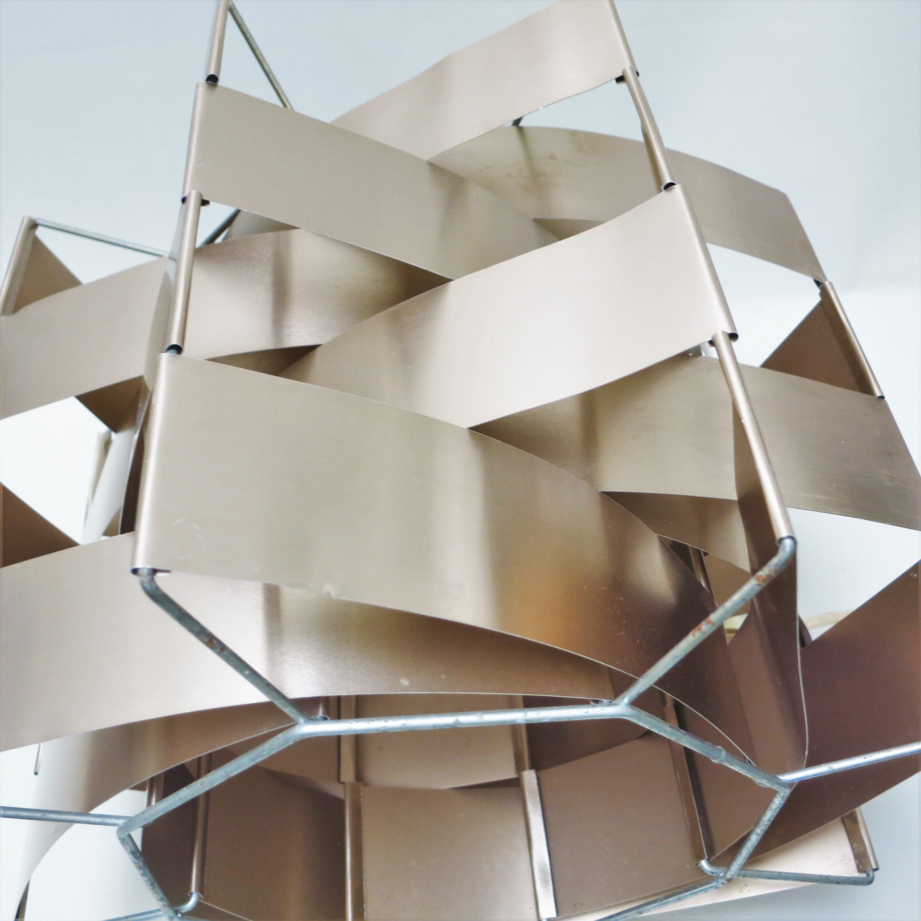 Copper hanging lamp by Max Sauze 70