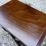 Vintage dark wood coffee table