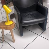 Pair of Tecno 148 leather armchairs