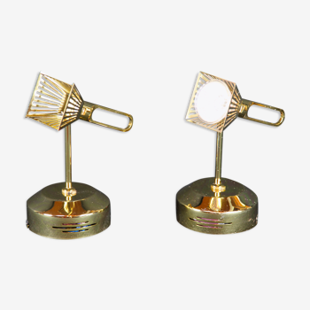 Late 20th Century Fase Brass Sconces, Spain