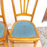 4 Mado wooden chairs, bistro