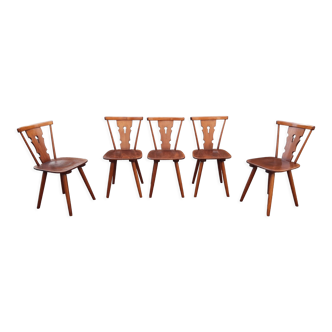 Brutalist chairs bistro mountain deco