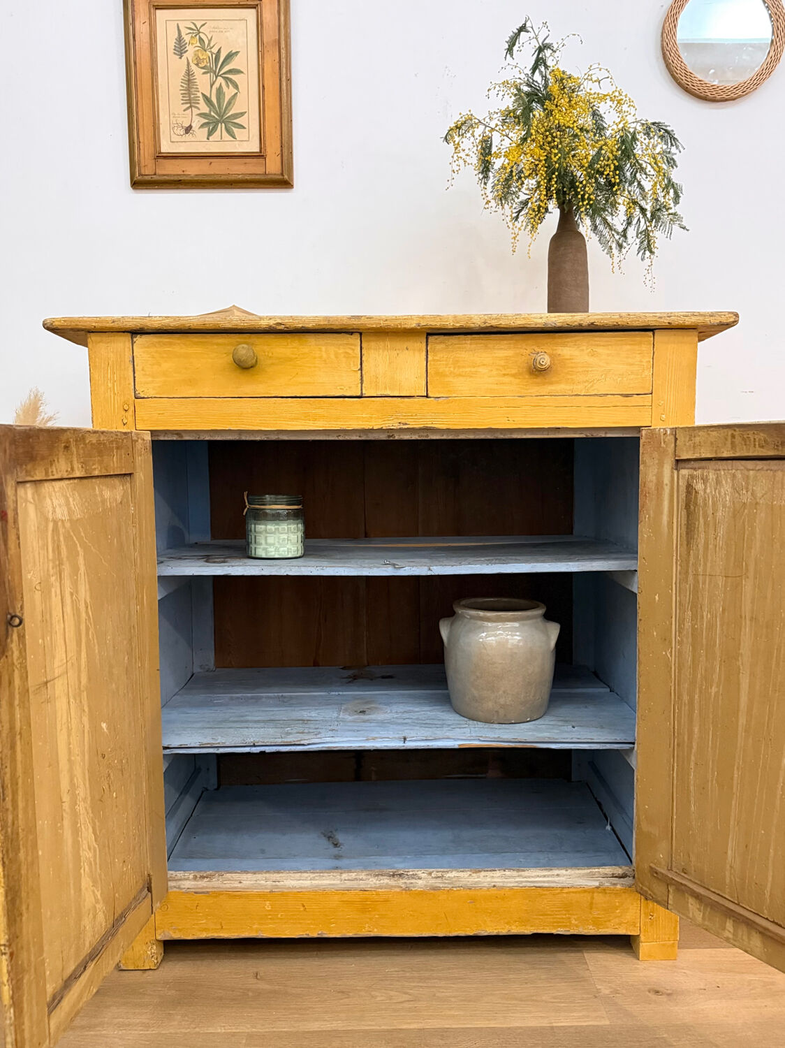 Antique country buffet