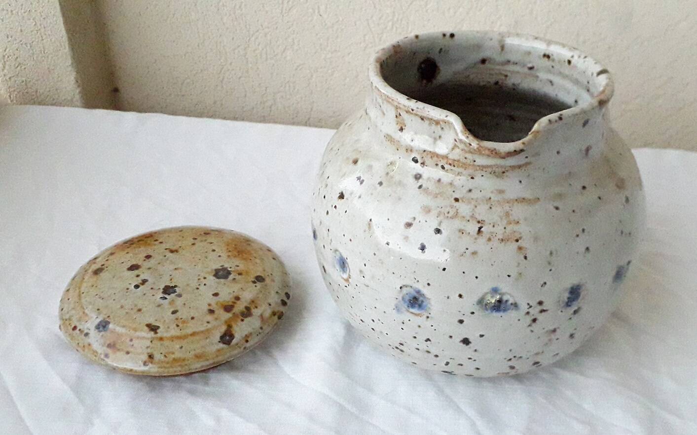 Pyrite stoneware pitcher
