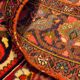 Hand-knotted Bakhtiari Persian carpet from Iran.